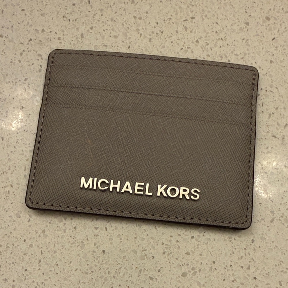 Michael Kors Charcoal Card Holder